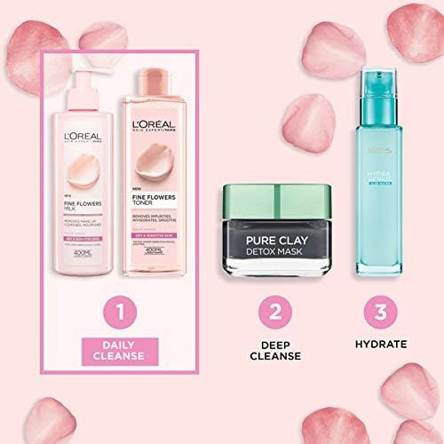 L'Oreal Paris Fine Flowers Cleansing Milk Lotion Makeup Remover 400ml