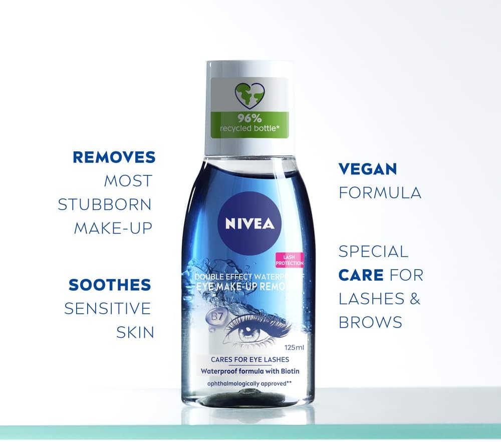 NIVEA Double Effect Waterproof Eye Make-Up Remover (125 ml)