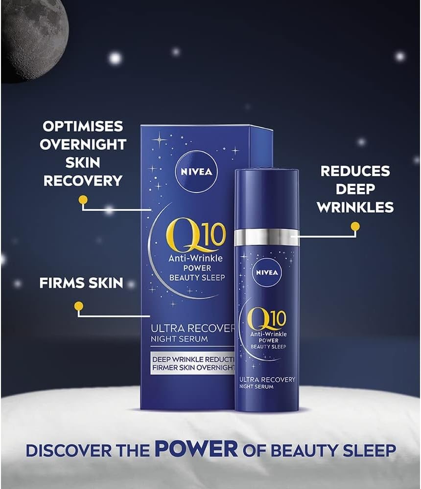 NIVEA Q10 Anti-Wrinkle Power Ultra Recovery Night Serum (30ml)