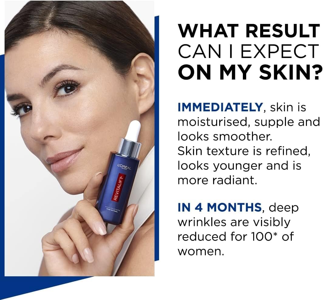 L'Oreal Paris Revitalift Laser Pure Retinol Deep Anti-Wrinkle Night Serum, 30ml