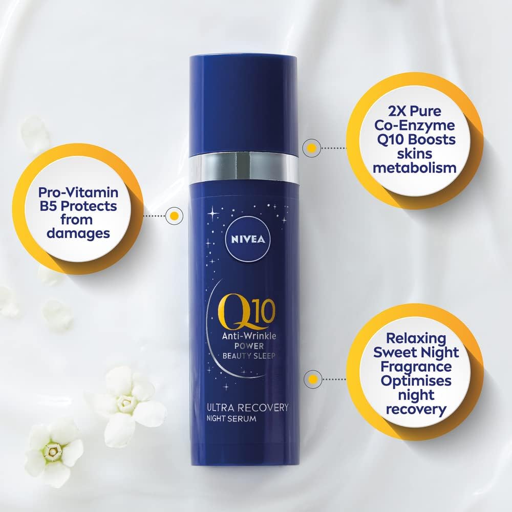 NIVEA Q10 Anti-Wrinkle Power Ultra Recovery Night Serum (30ml)