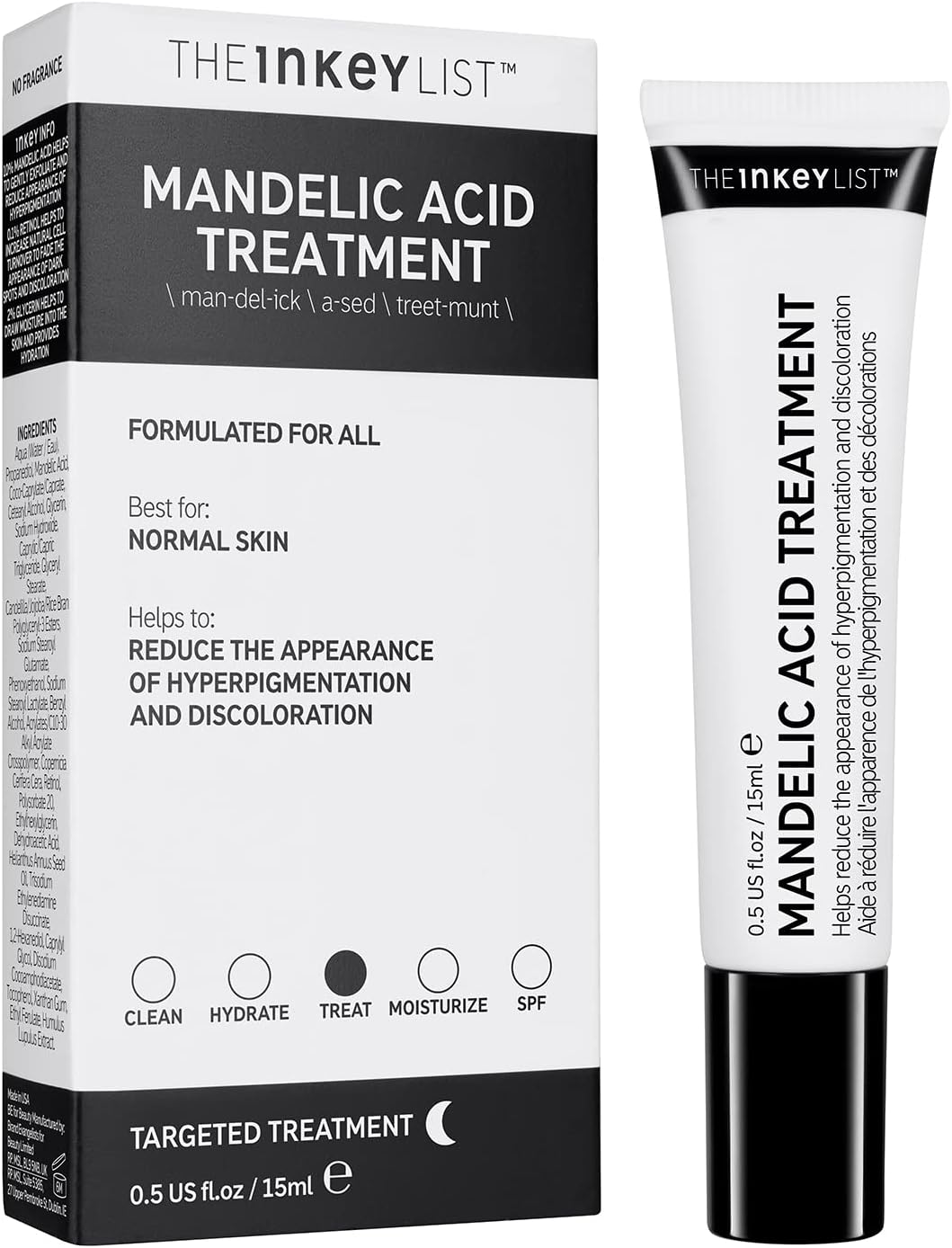 The INKEY Acne/Acid Treatment, Reduce Discoloration & Hyperpigmentation, 15ml