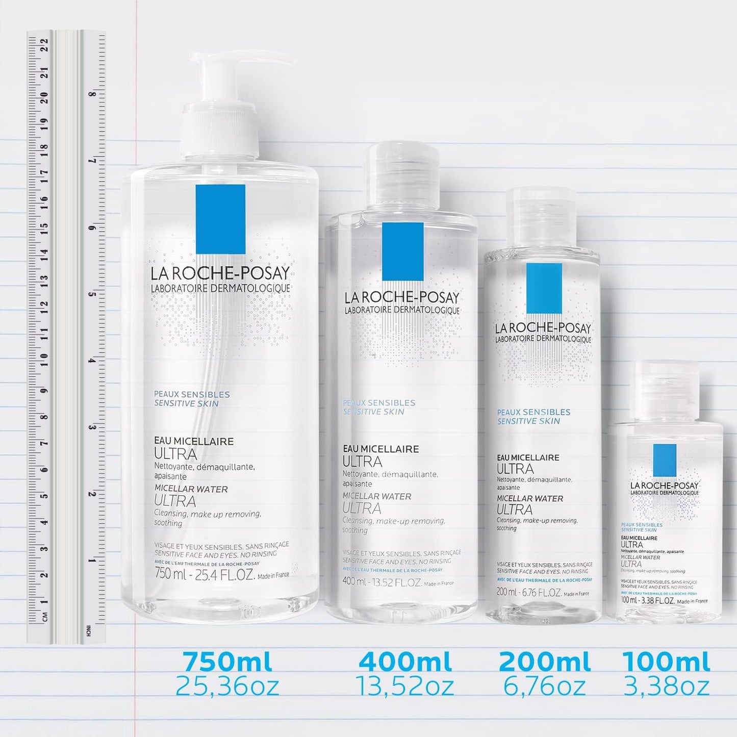 La Roche-Possay Peaux Sensibles Micellar Water 750 ml