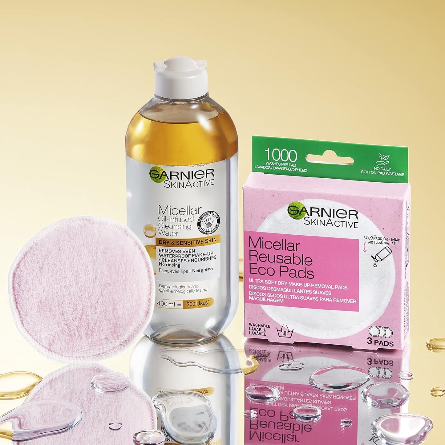 Garnier Micellar Cleansing Water, Oil-Infused, 400ml