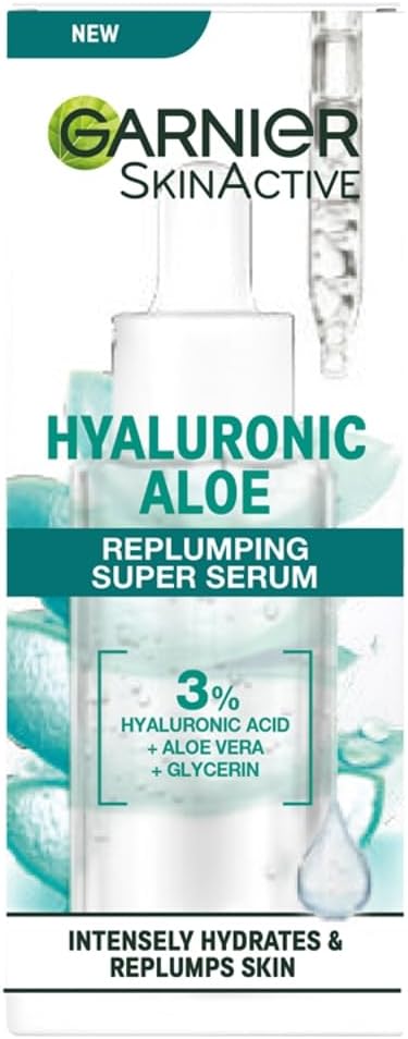 Garnier SkinActive Hyaluronic Aloe Super Serum, Replumps, 30ml