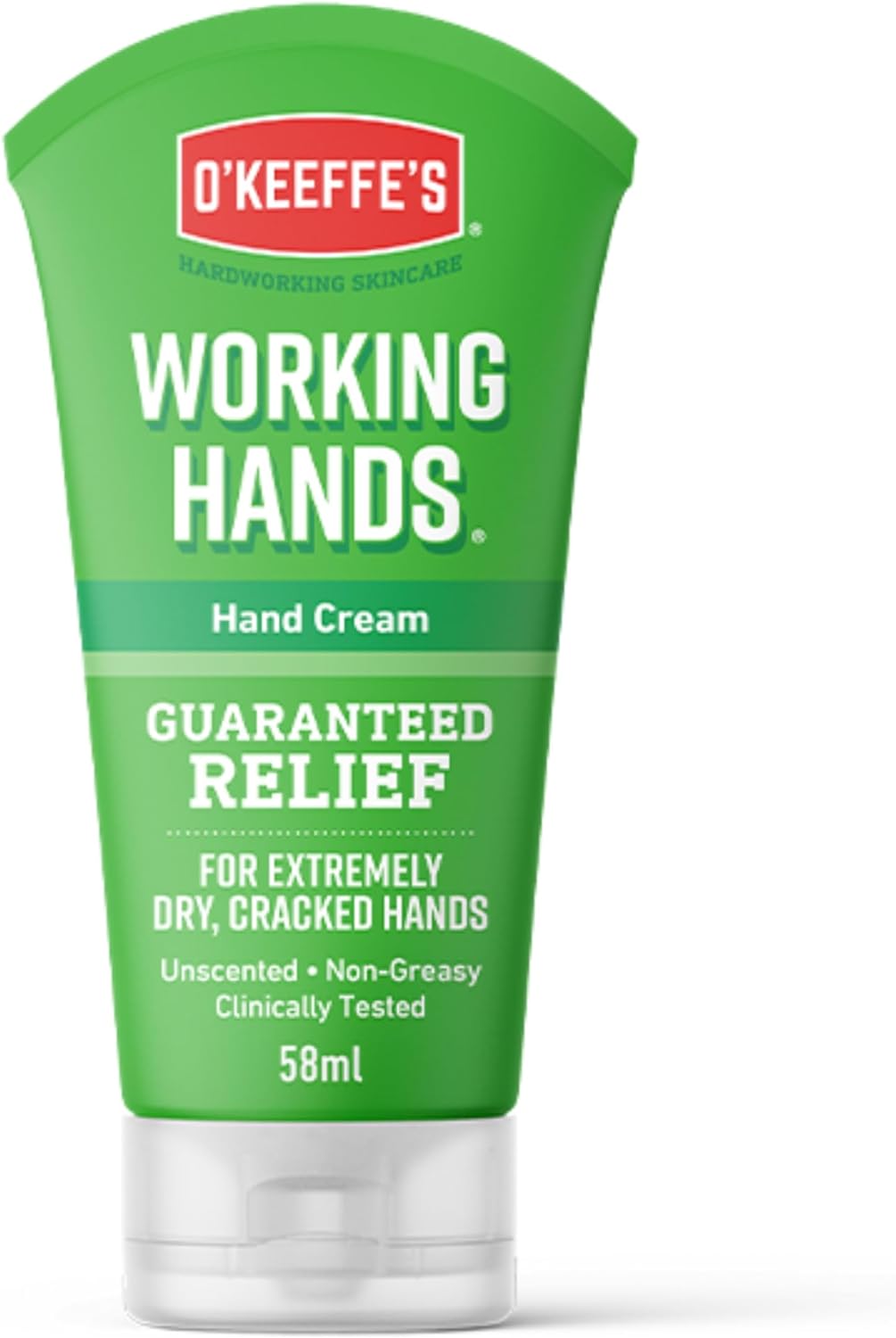 O’Keeffe’s Working Hands, 96g Jar - Hand Cream for Extremely Dry, Cracked Hands | Instantly Boosts Moisture Levels, Creates a Protective Layer & Prevents Moisture Loss