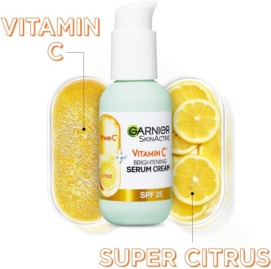 Garnier Vitamin C Serum Cream, 2in1 Formula With 20% Vitamin, 50ml