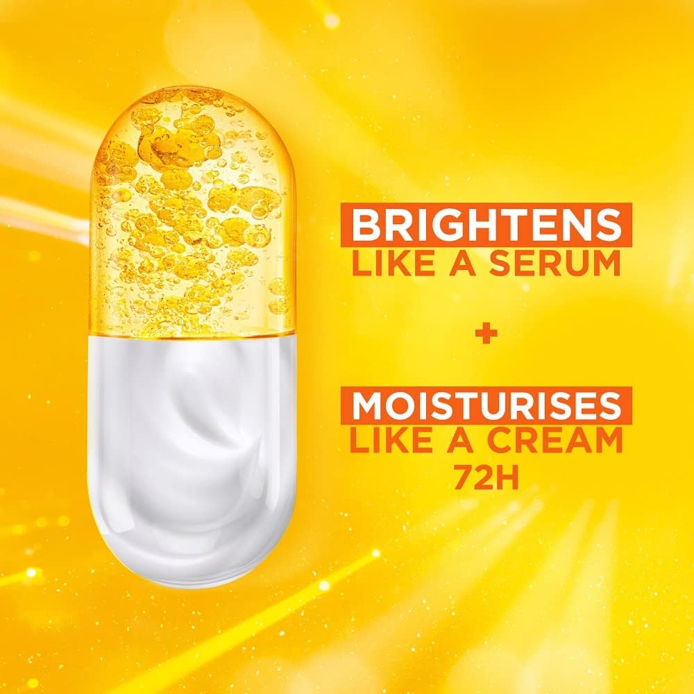 Garnier Vitamin C Serum Cream, 2in1 Formula With 20% Vitamin, 50ml