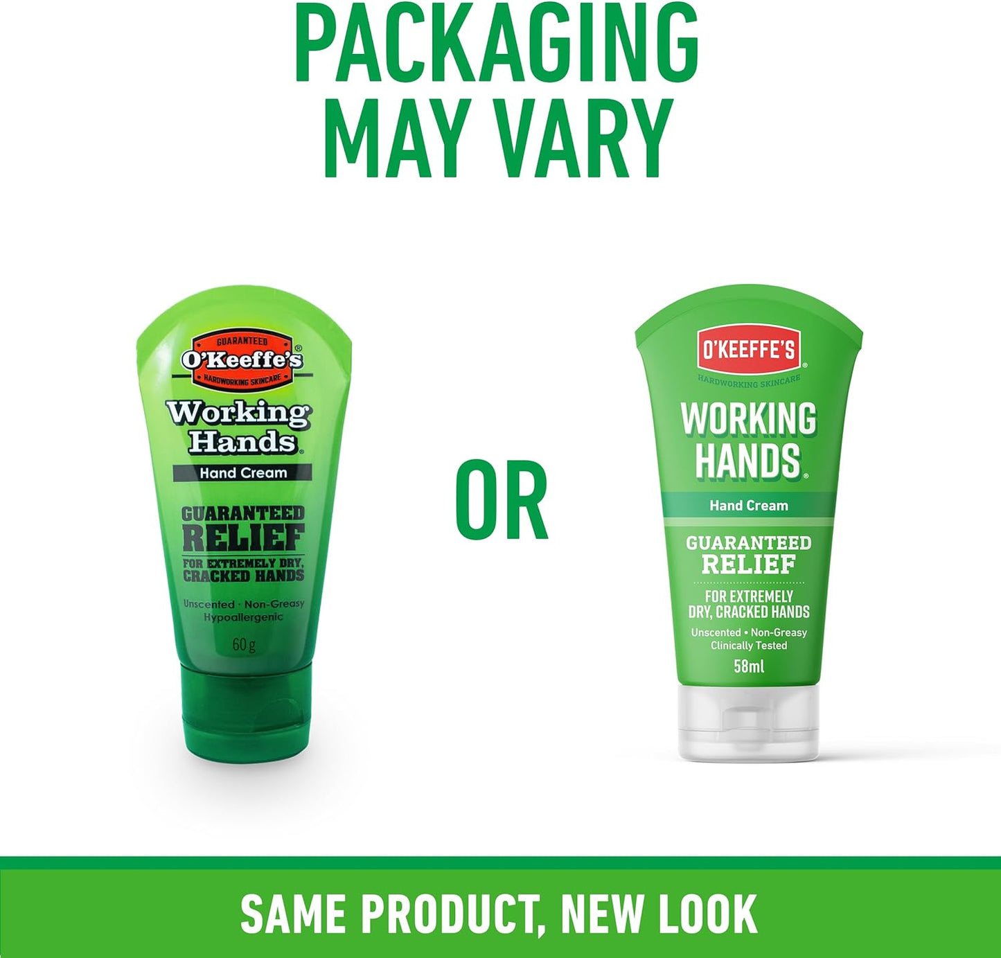 O’Keeffe’s Working Hands, 96g Jar - Hand Cream for Extremely Dry, Cracked Hands | Instantly Boosts Moisture Levels, Creates a Protective Layer & Prevents Moisture Loss