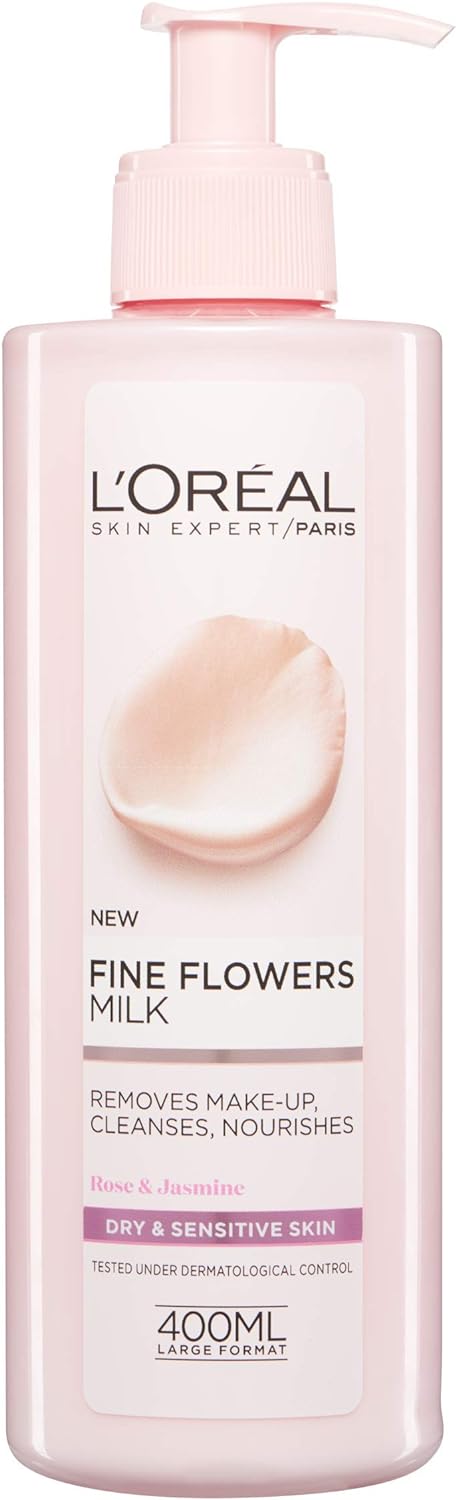 L'Oreal Paris Fine Flowers Cleansing Milk Lotion Makeup Remover 400ml