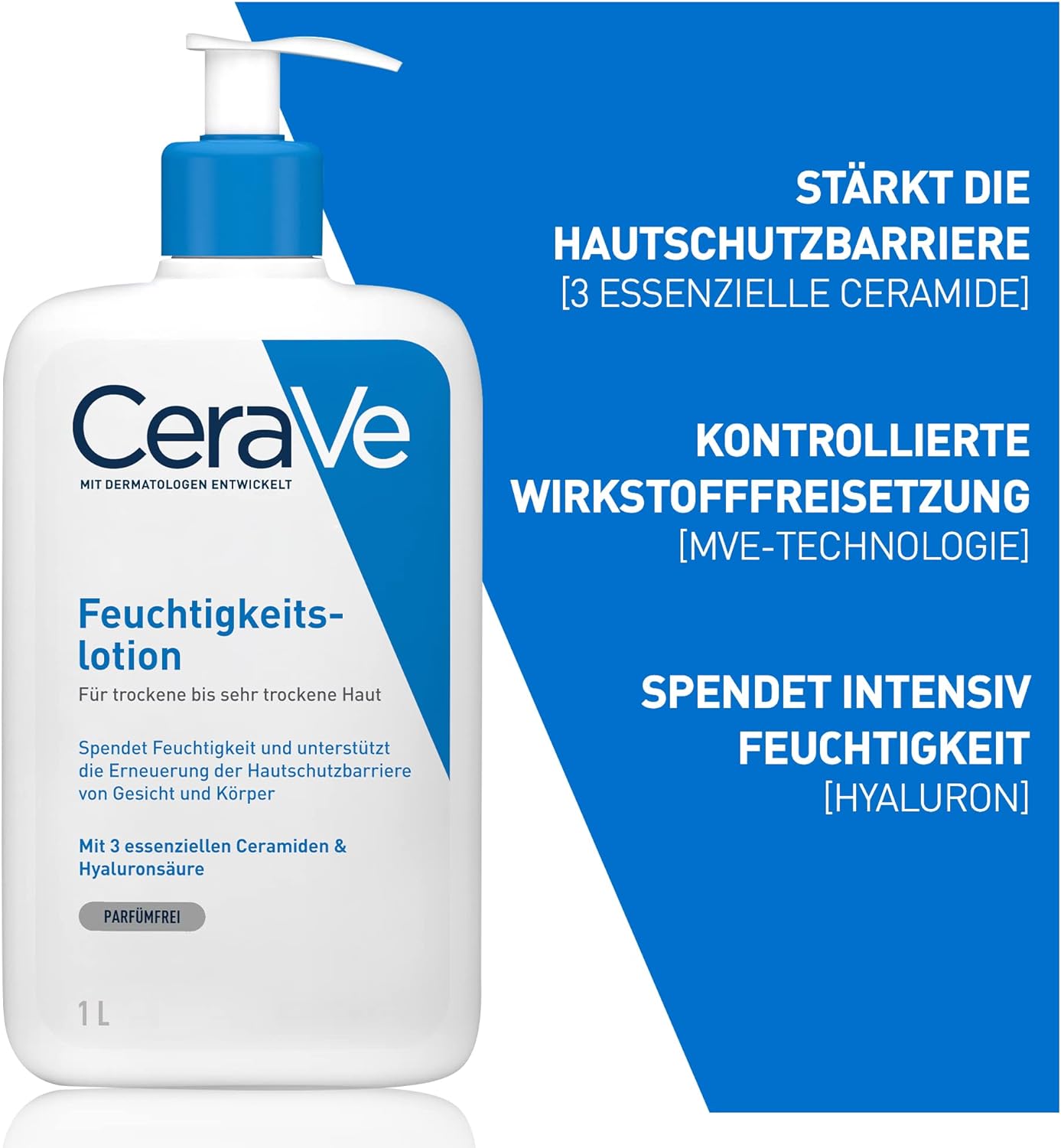 CeraVe Moisturising Lotion, With Hyaluronic Acid And 3 Essential Ceramides 236ml
