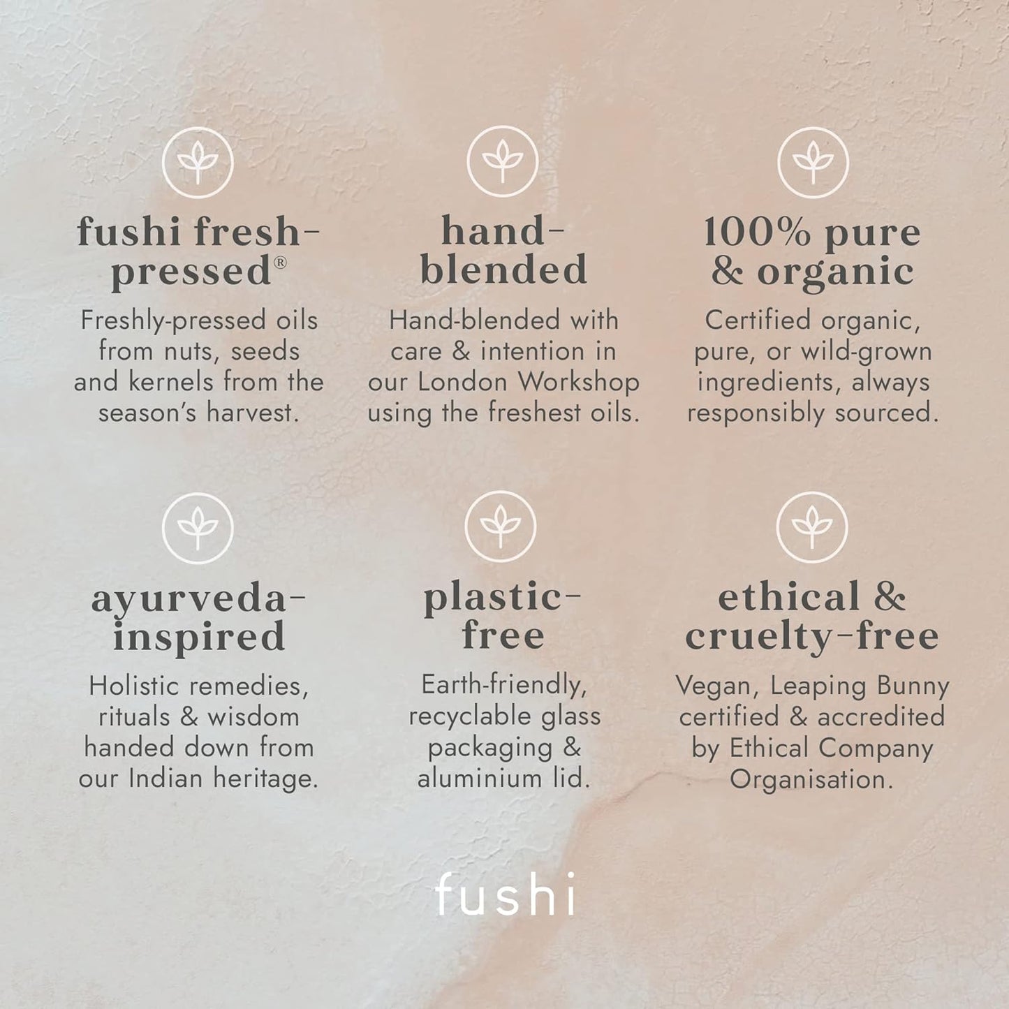 Fushi Organic Castor Oil 250ml 100% Pure Cold & Fresh-Pressed For Dry Skin