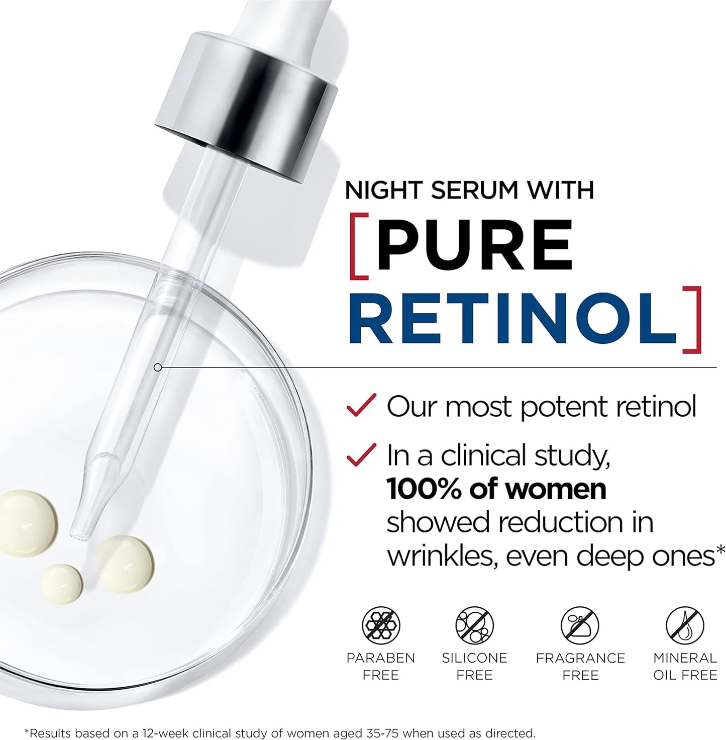 L'Oreal Paris Revitalift Laser Pure Retinol Deep Anti-Wrinkle Night Serum, 30ml