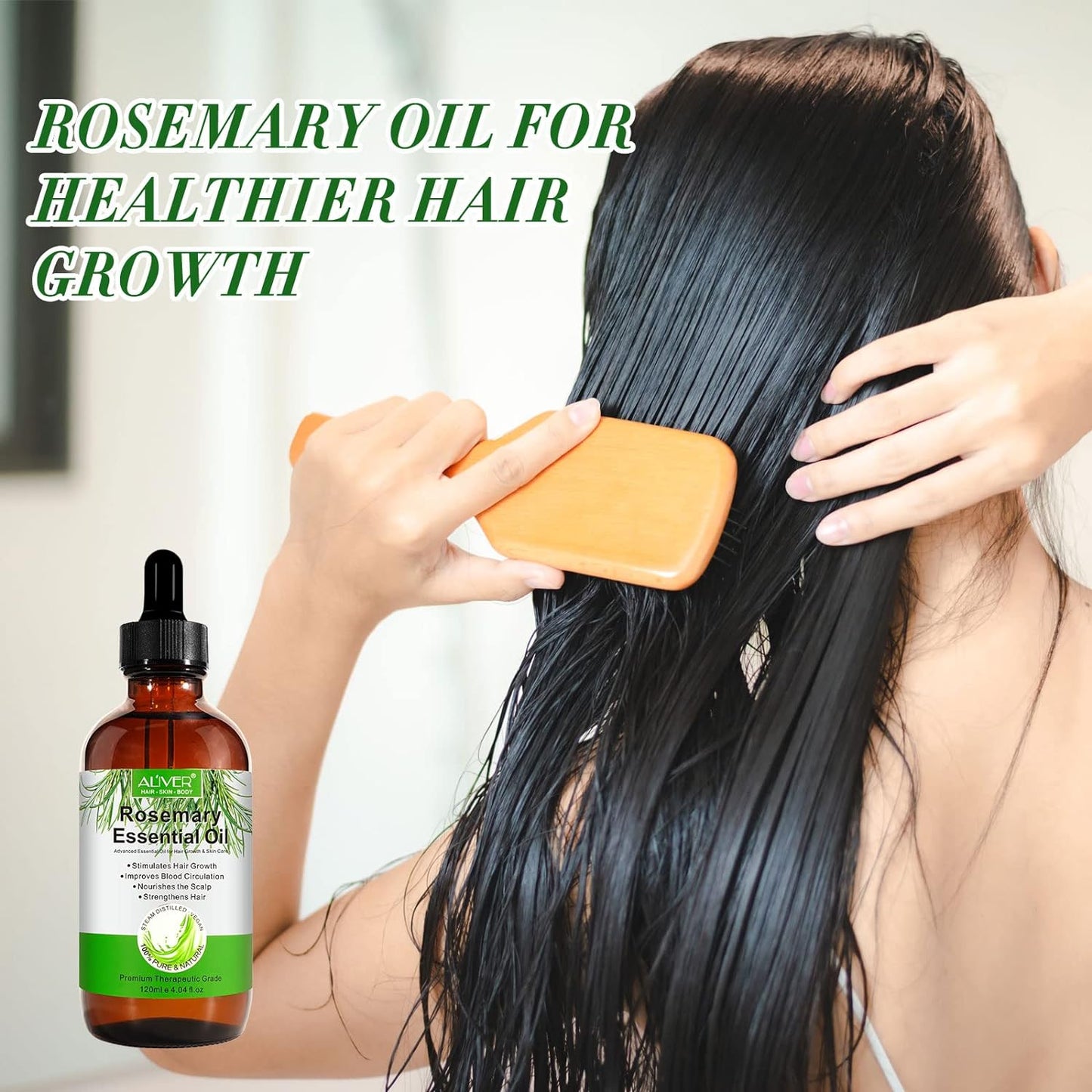 Rosemary Oil for Hair Growth & Skin Care - 100% Pure Rosemary Essential Oil