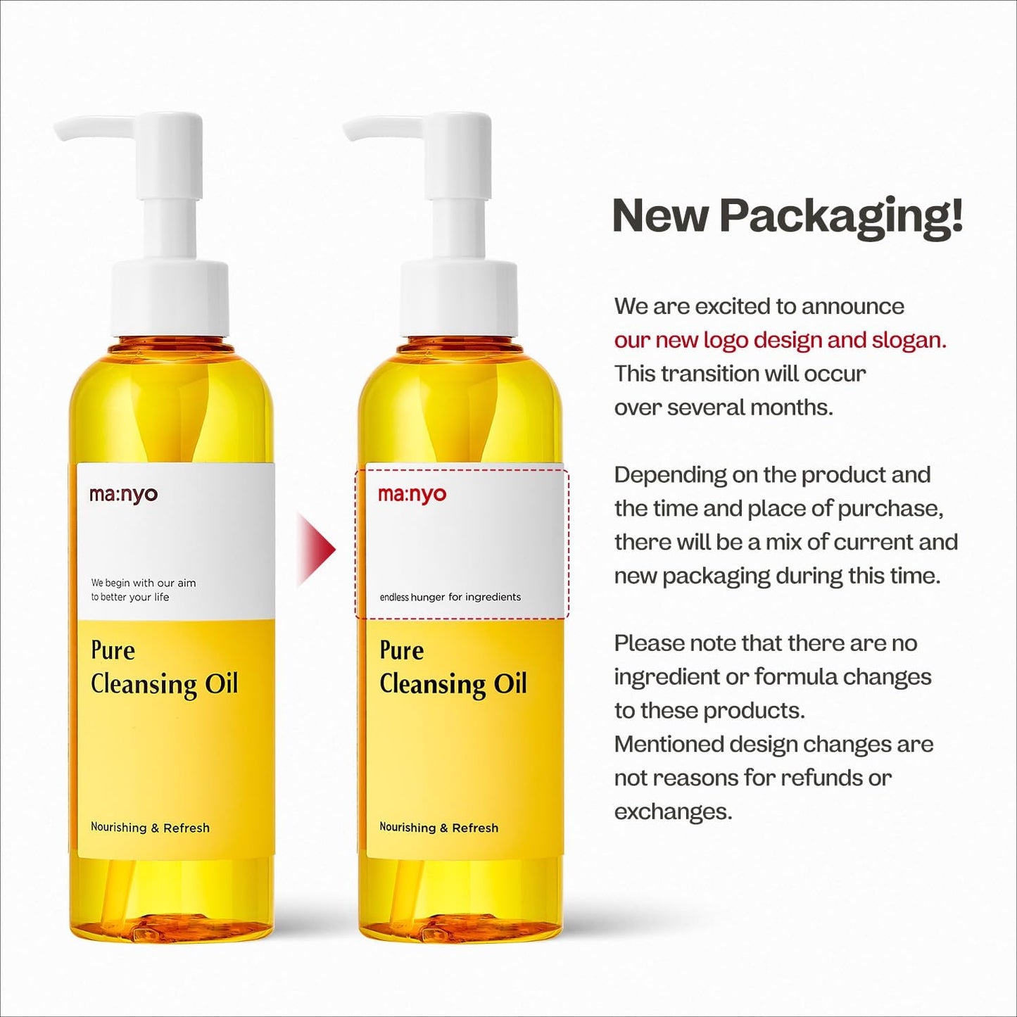 Pure Cleansing Oil (6.7 fl oz / 200ml) - Blackhead Daily Makeup Removal