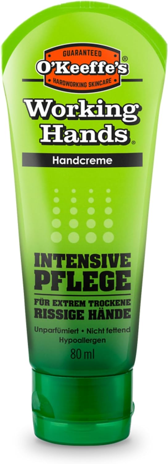 O’Keeffe’s Working Hands, 96g Jar - Hand Cream for Extremely Dry, Cracked Hands | Instantly Boosts Moisture Levels, Creates a Protective Layer & Prevents Moisture Loss
