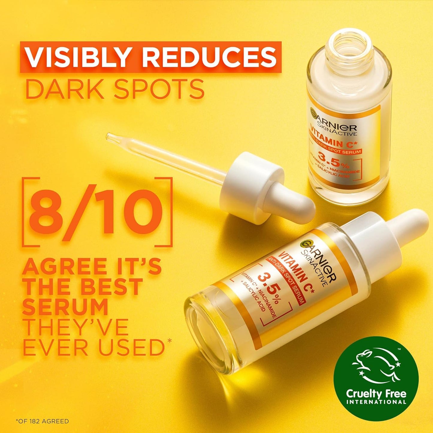 Garnier Targeted Anti Dark Spot Night Serum for Face, With 10% Pure Vitamin C, 30 ml