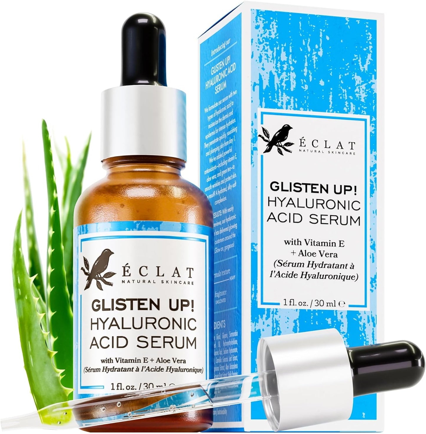 Hyaluronic Acid Face Serum - 2.5% Pure Hyaluronic Serum + 3% B5, Anti Wrinkle