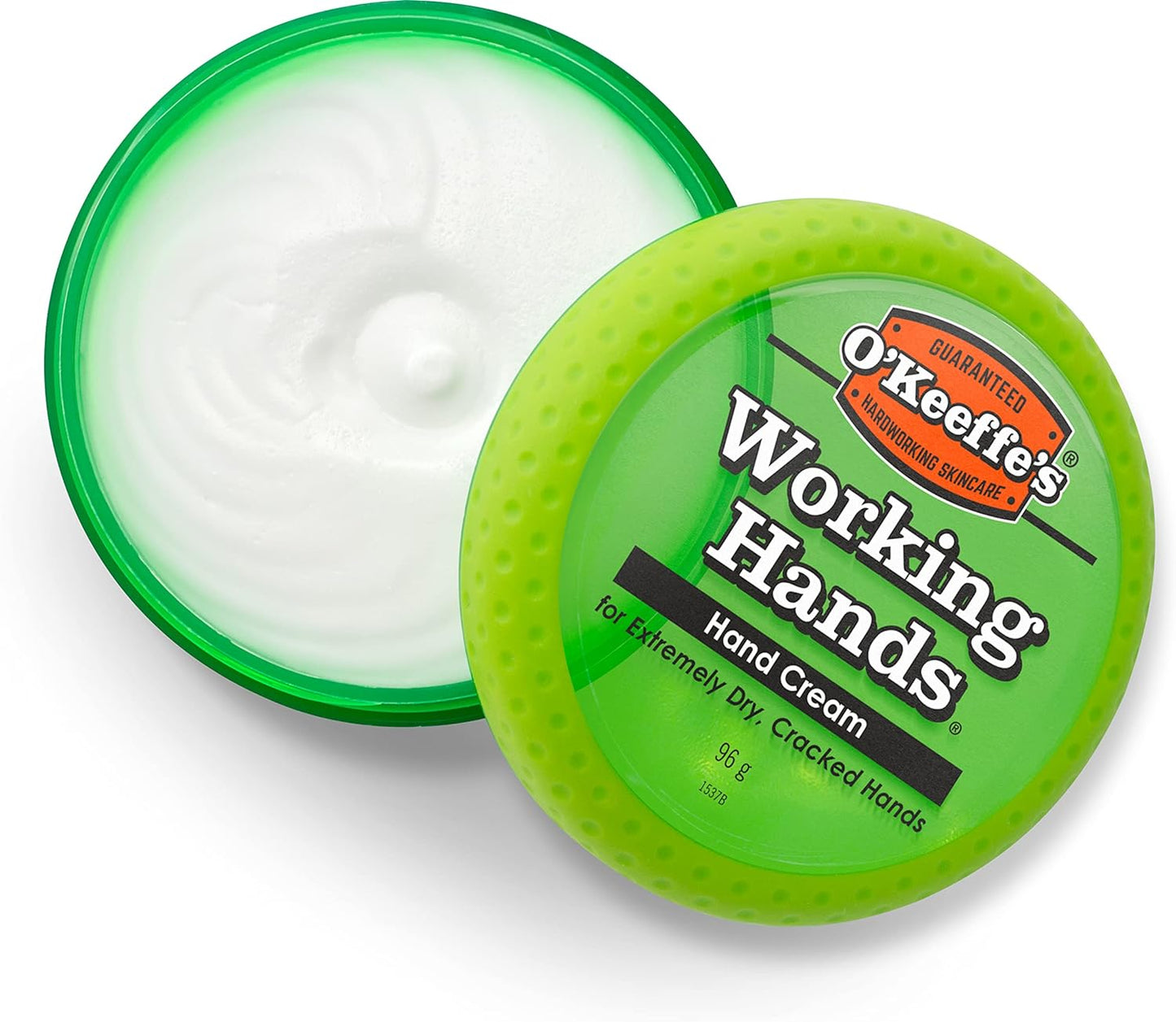O’Keeffe’s Working Hands, 96g Jar - Hand Cream for Extremely Dry, Cracked Hands | Instantly Boosts Moisture Levels, Creates a Protective Layer & Prevents Moisture Loss