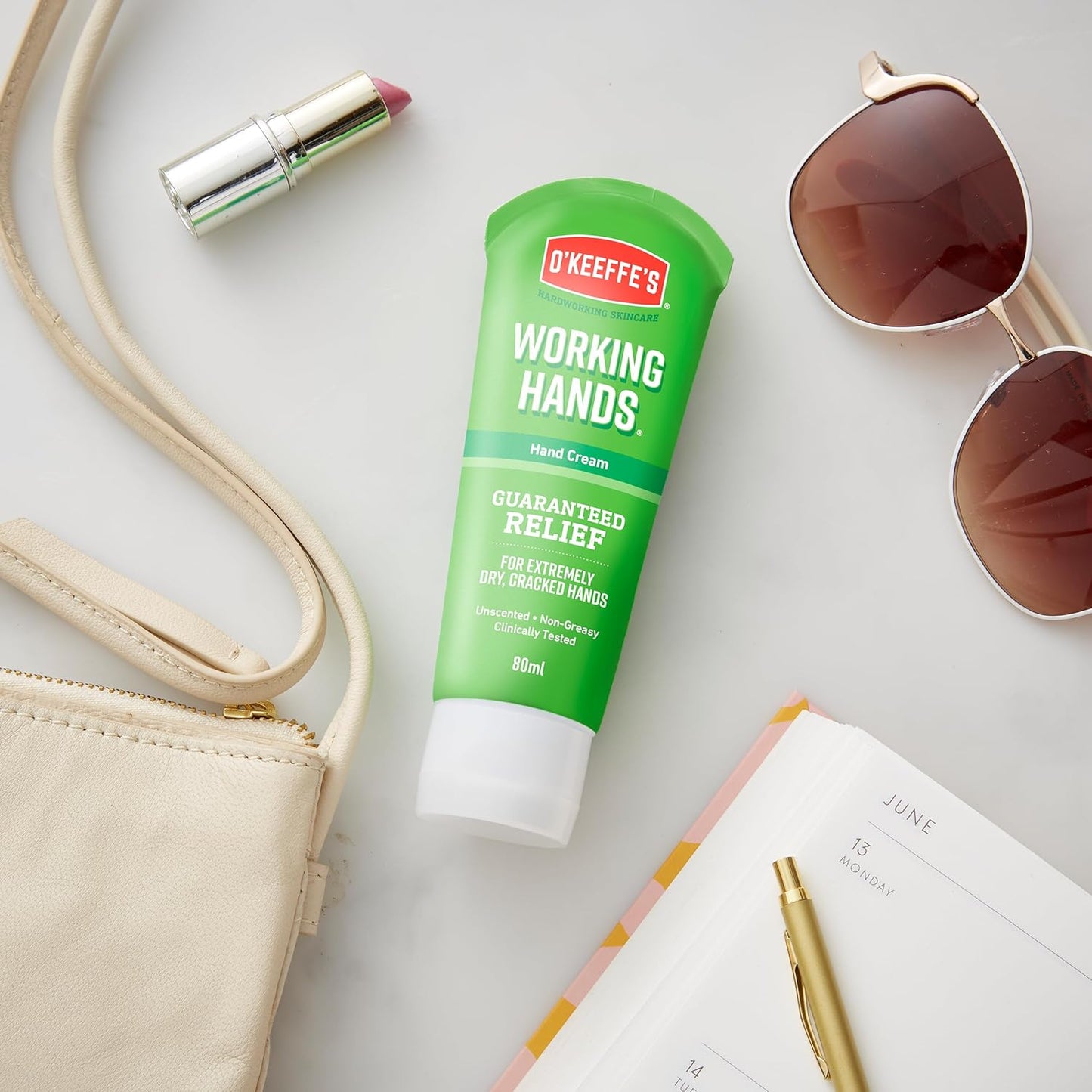 O’Keeffe’s Working Hands, 96g Jar - Hand Cream for Extremely Dry, Cracked Hands | Instantly Boosts Moisture Levels, Creates a Protective Layer & Prevents Moisture Loss