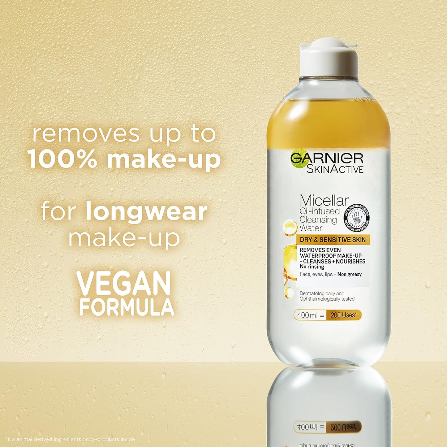 Garnier Micellar Cleansing Water, Oil-Infused, 400ml
