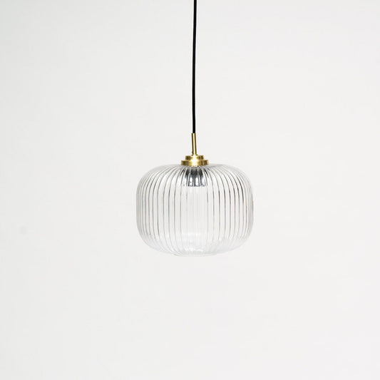Elland 25cm Single Glass Pendant Light - Gold