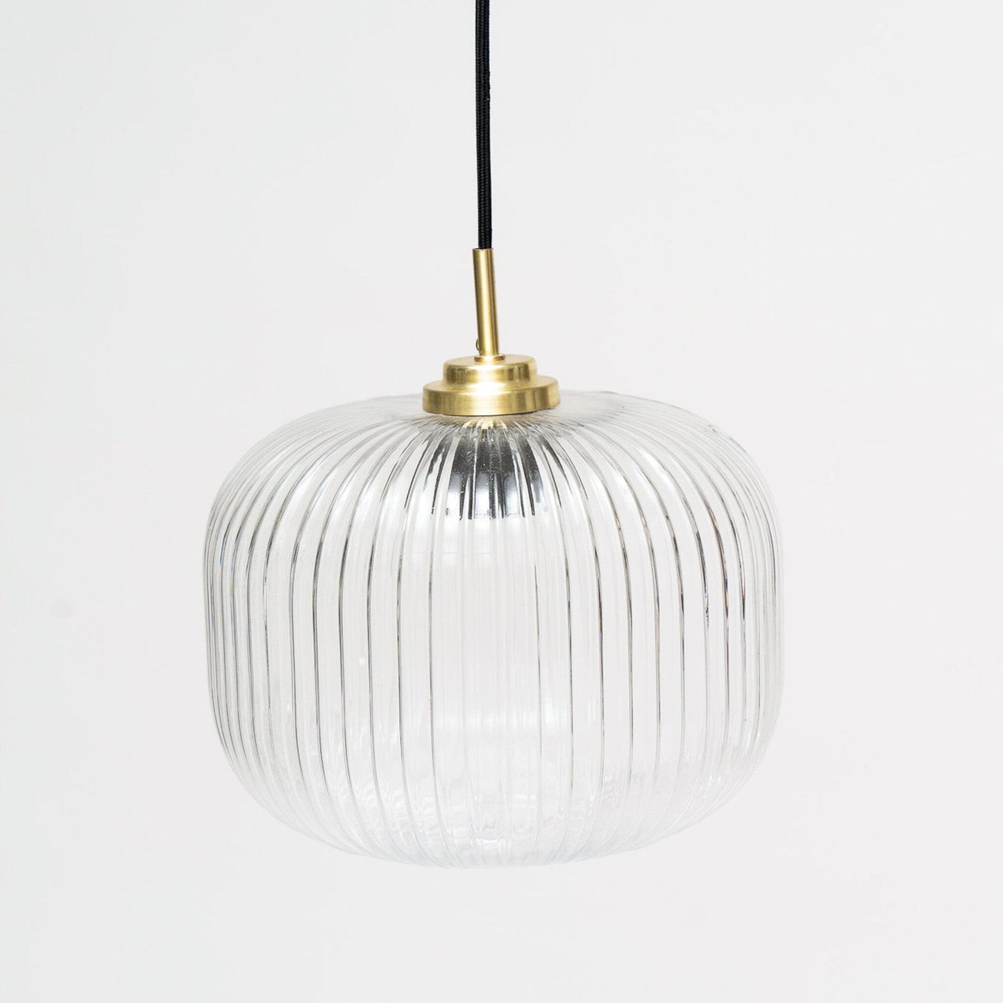 Elland 25cm Single Glass Pendant Light - Gold