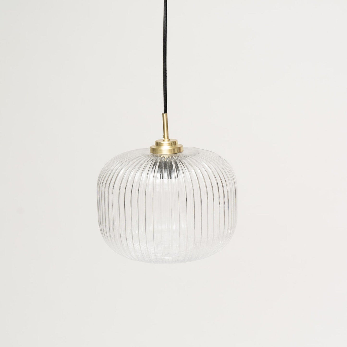 Elland 25cm Single Glass Pendant Light - Gold
