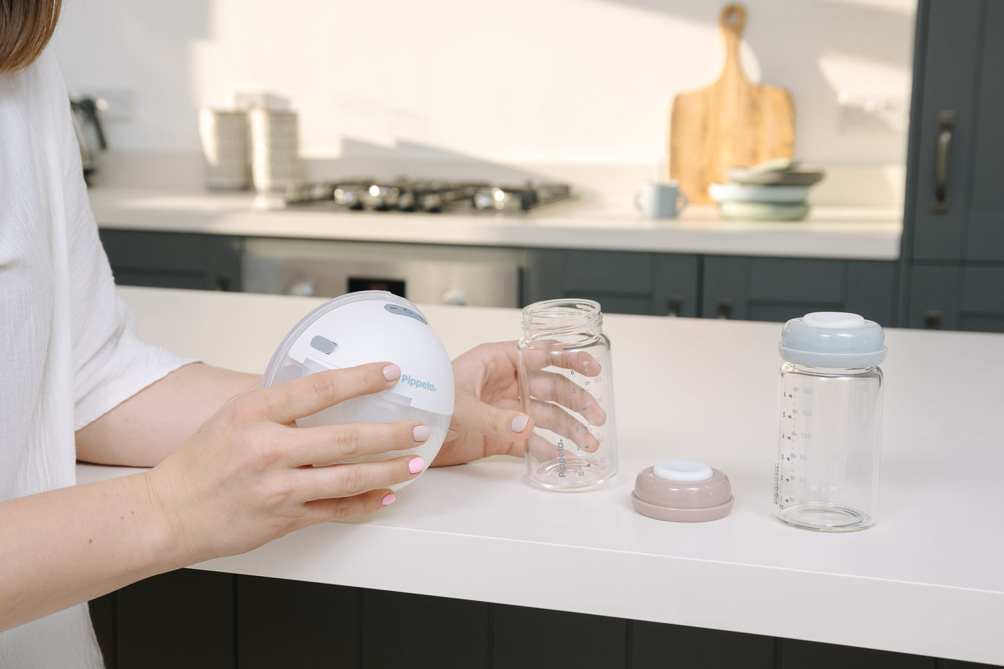 Milk Storage Bottles, teats & lids | Pack of 4